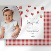 Fraise Anniversaire Carte de remerciements Berry S