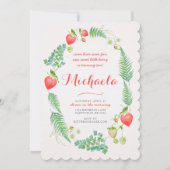 Fraise avec Invitation de fougères (Devant)