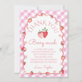 Fraise Berry Anniversaire Beaucoup de Carte de rem (Devant)