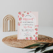 Fraise Berry Sweet Boho Baby shower Invitation
