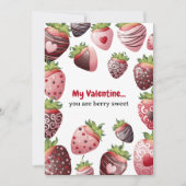 Fraise Berry Sweet Kids Valentines Carte de jour (Devant)