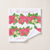 Fraise blanche (Gant de toilette)