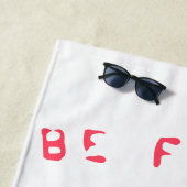 Fraise Cool Boire Fruits Serviette de plage (En situation)