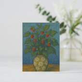fraise dans le vase Carte postale (Debout devant)