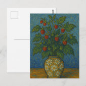 fraise dans le vase Carte postale (Devant / Derrière)