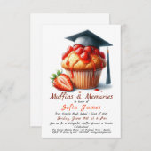 Fraise Delight Graduation Brunch Invitation (Devant / Derrière)