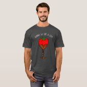 Fraise drôle du T-shirts | plongée en chocolat (Devant entier)