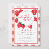 Fraise Enfant's Birthday Spring Summer Invitation (Devant)