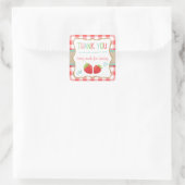 Fraise Favoris Tags Merci Sticker (Sac)