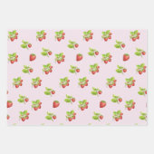 Fraise, feuilles et fleurs de fraisier (Devant)