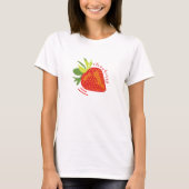 Fraise Graphique Impression T-shirt Design (Devant)