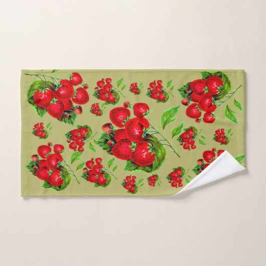 Fraise juteuse (Serviette à main)