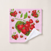 Fraise juteuse (Gant de toilette)