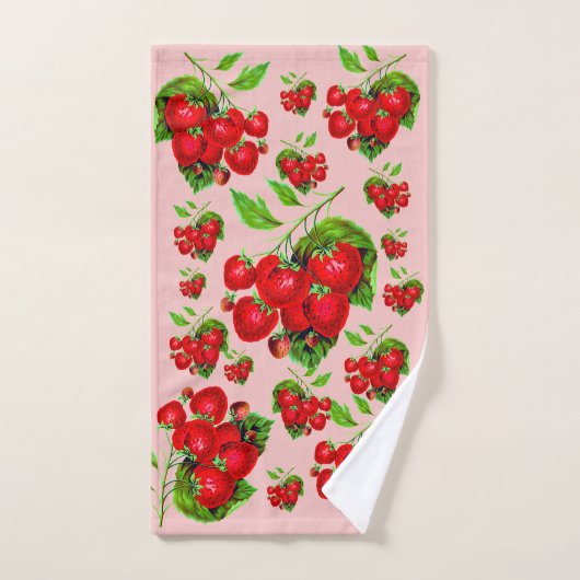Fraise juteuse (Serviette à main)
