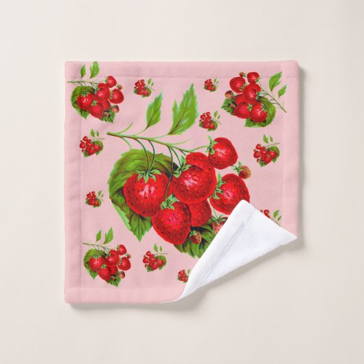 Fraise juteuse (Gant de toilette)