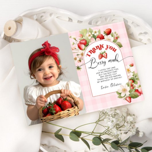 Fraise merci baies carte beaucoup