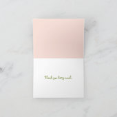 Fraise Merci Cartes Notes Rose (Intérieur)