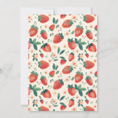 Fraise musulmane Faire-part de naissance fille béb (Dos)