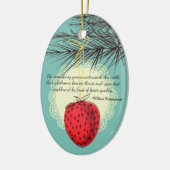 Fraise, ornement culinaire de Noël (Gauche)