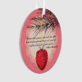 Fraise, ornement culinaire de Noël (devant)