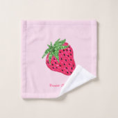 Fraise pailletée cool (Gant de toilette)