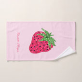 Fraise pailletée cool (Serviette à main)