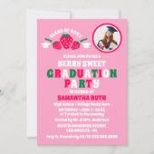 Fraise Photo Graduation Party Invitations (Devant)