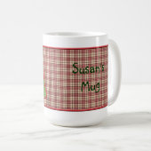 Fraise Plaid Photo Mug personnalisable (Devant droit)