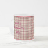 Fraise Plaid Photo Mug personnalisable (Devant gauche)