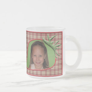 Fraise Plaid Photo Mug personnalisable