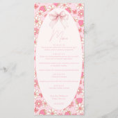 Fraise rose Sweet Berry Baby Girl Douche Menu (Devant)