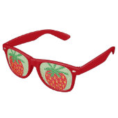Fraise rouge amusante teintes lunettes de soleil (Angulaire)