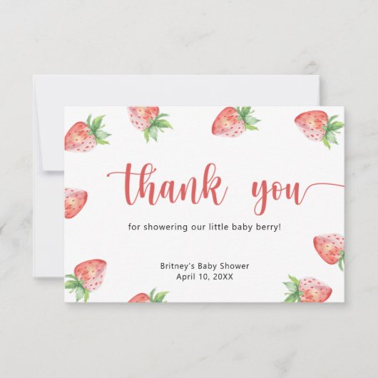 Fraise sucrée - merci (Devant)