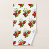 Fraise sur le blanc (Serviette à main)