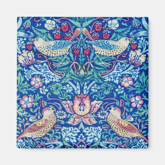 Fraise Thief Bleu, William Morris Magnet (Devant)