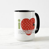Fraises 5 Mug (Devant droit)