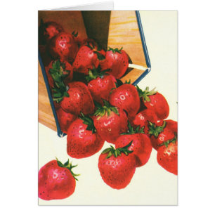 Fraises anciennes dans un panier, Alimentation Fru