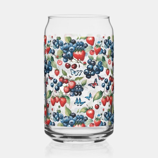 Fraises aux bleuets et papillons (Droite)