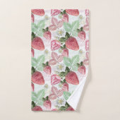 fraises, baies, rouge, frais, mûr, sucré, nourritu (Serviette à main)