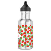 Fraises Cute Kids Bouteille d'eau avec nom (Droite)