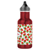 Fraises Cute Kids Bouteille d'eau avec nom (Droite)