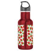 Fraises Cute Kids Bouteille d'eau avec nom (Dos)