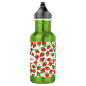 Fraises Cute Kids Bouteille d'eau avec nom (Droite)