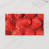Fraises dans le carte de visite de gelée (Dos)