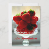 Fraises dans une invitation de cuvette (Devant)