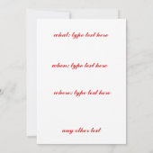 Fraises dans une invitation de cuvette (Dos)