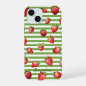 Fraises de matcha de fraise Personnaliser le Coque (Verso)