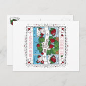 Fraises et crème / Carte postale (Devant / Derrière)