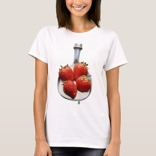 Fraises et crème t-shirt