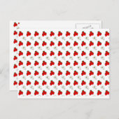 Fraises et fleurs Carte postale Motif vierge (Devant / Derrière)